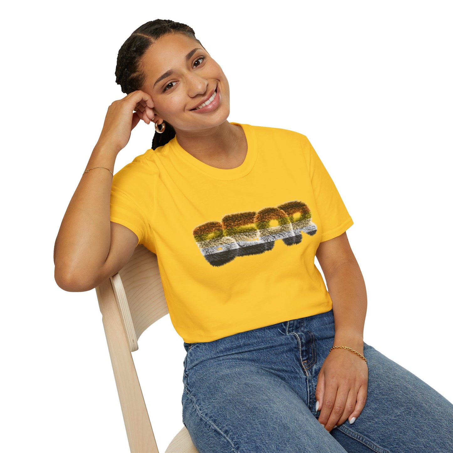 SlutPride™: Fuzzy Bear Flag│ Softsyle T-shirt