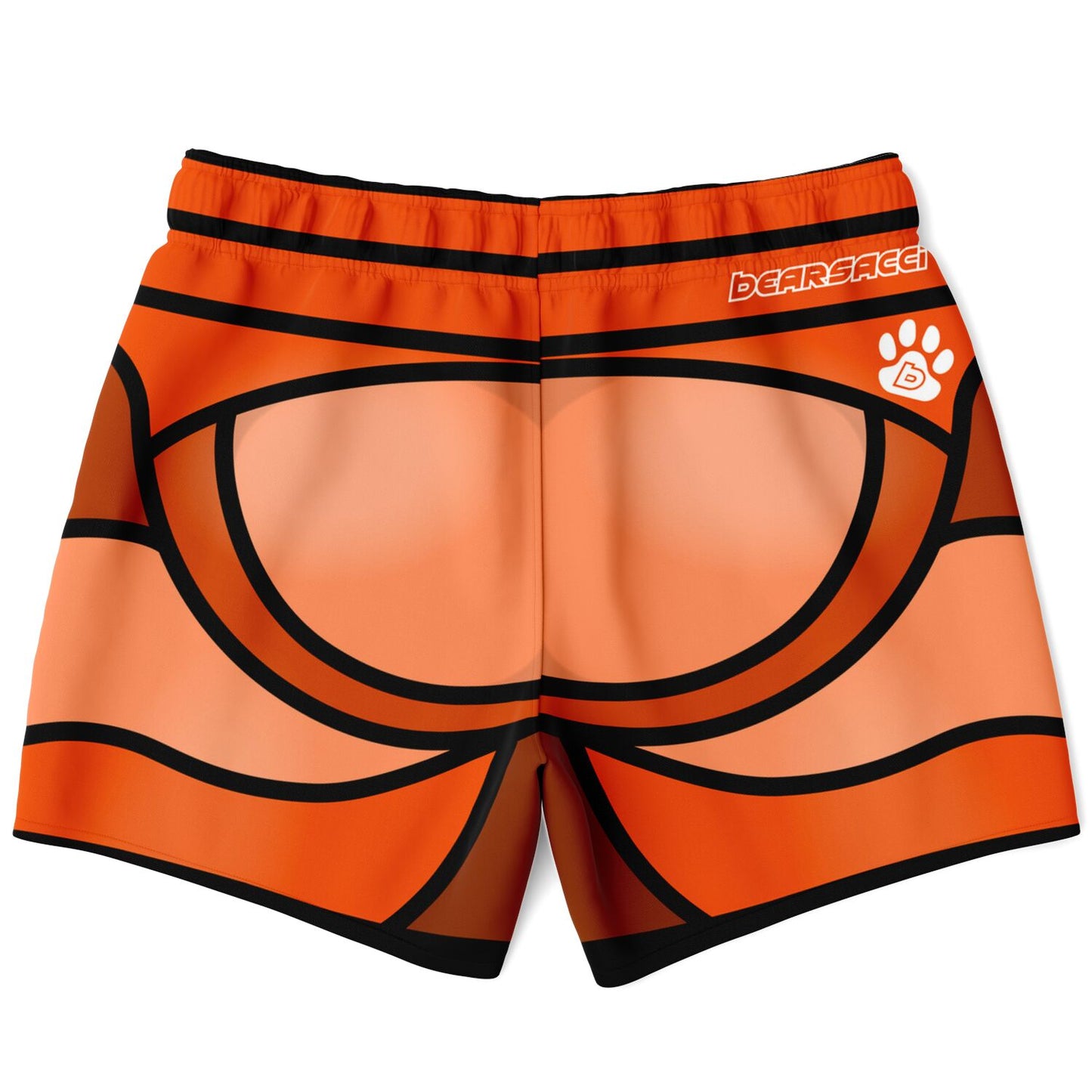 Zeus Riptide (Orange) │ Trompe L'Oeil Swim Trunks