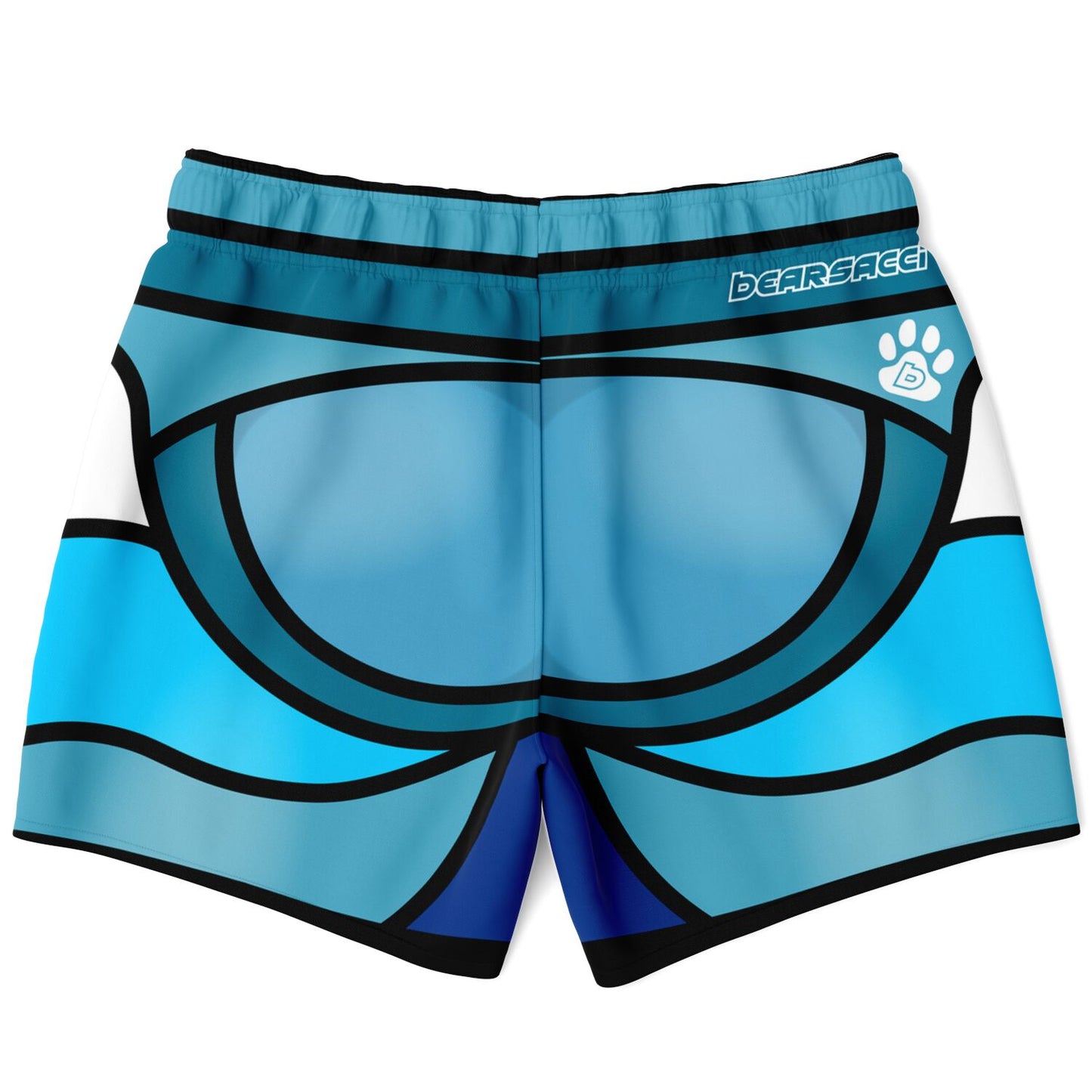 Zeus Riptide (Blue) │ Trompe L'Oeil Swim Trunks