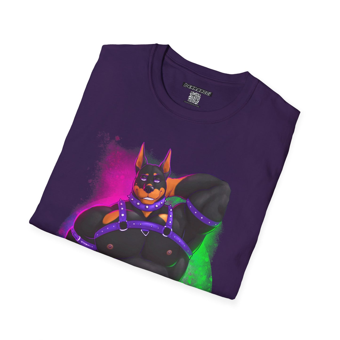 YIFF™: Neon Pup Doberman │ Softsyle T-shirt