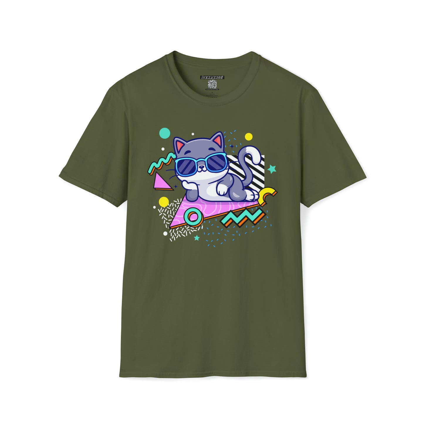 HyperPop™: Hella Dope 90s Cat │ Softsyle T-shirt