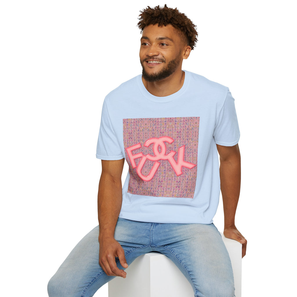 Fake Designer™: Pink Tweed Fuck│ Softsyle T-shirt