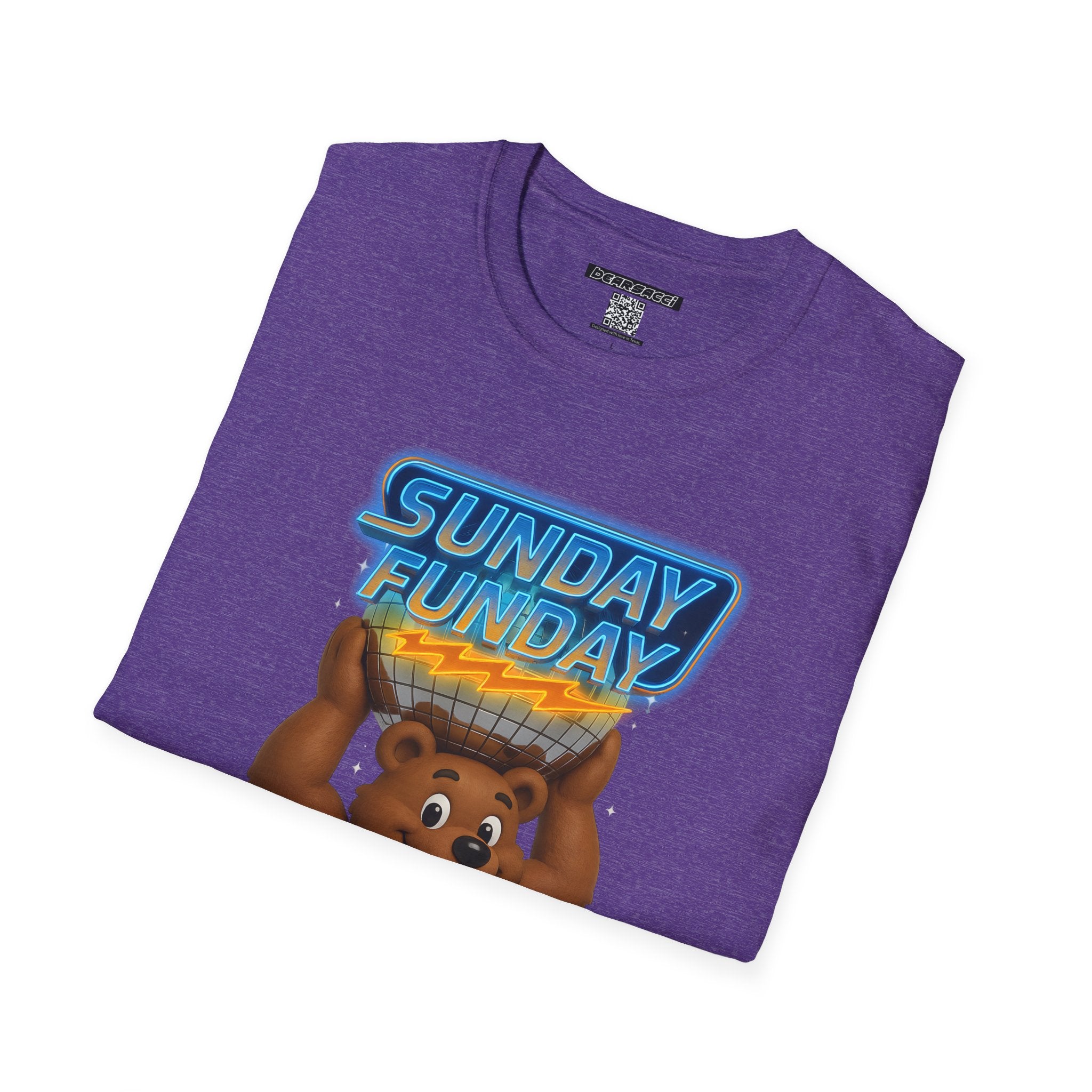Bearsacci™: Sunday Funday Atlas Disco Bear Remix│ Softsyle T-shirt
