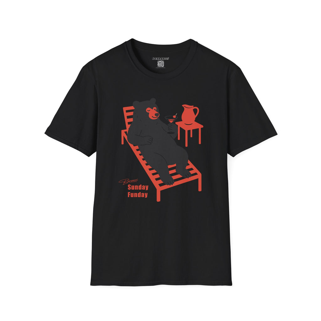 Bearsacci® X Wanderlust®: Sunday Funday Lazy Bear│ Softsyle T-shirt
