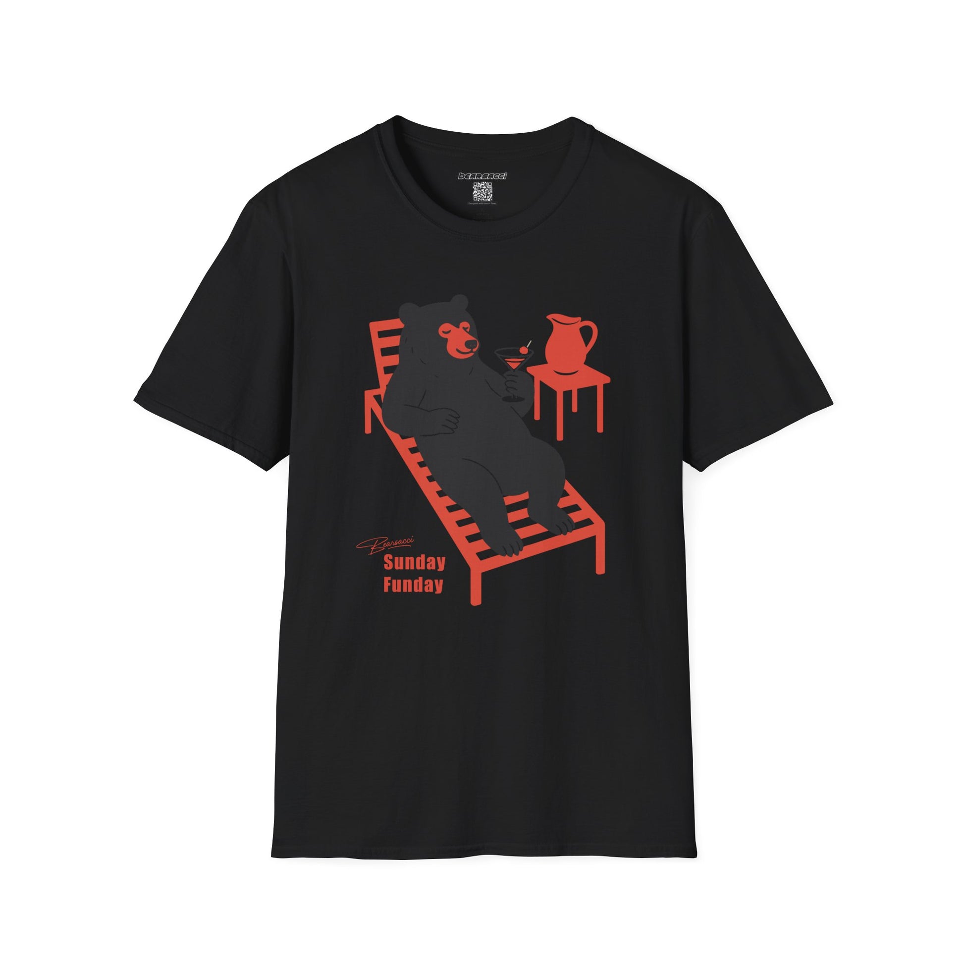 Bearsacci® X Wanderlust®: Sunday Funday Lazy Bear│ Softsyle T-shirt