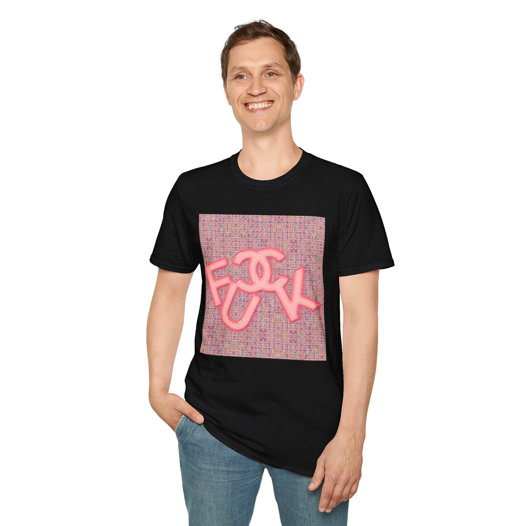 Fake Designer™: Pink Tweed Fuck│ Softsyle T-shirt