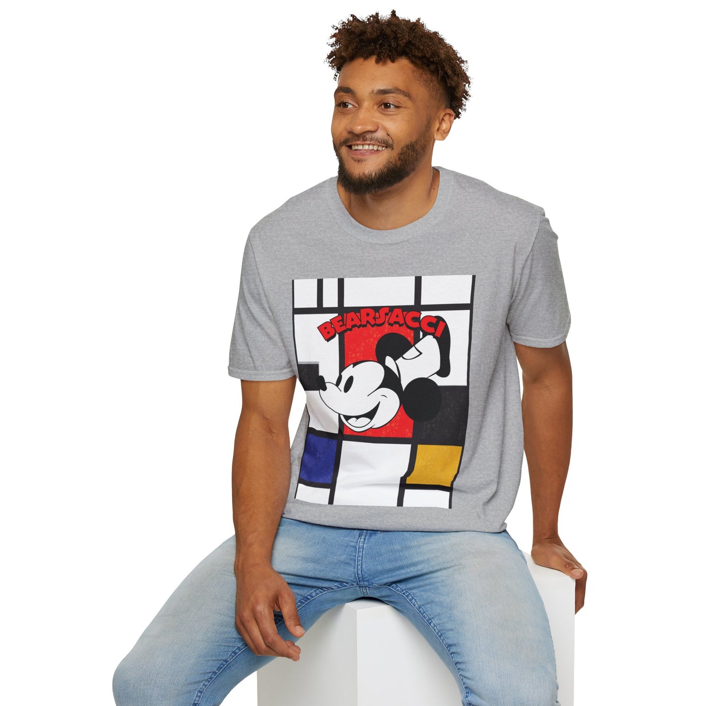 HyperPop™: Mondrian Steamboat Willie│ Softsyle T-shirt