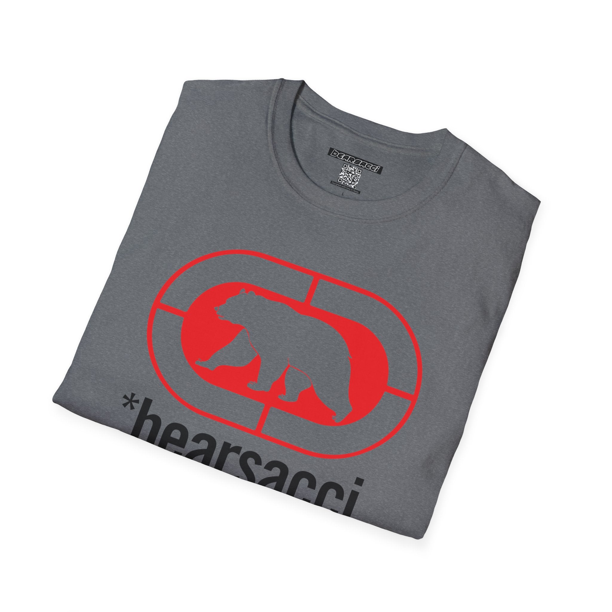 Bearmart® X FakeDesigner®: Bearsacci® Street Logo Tee │Softsyle T-shirt