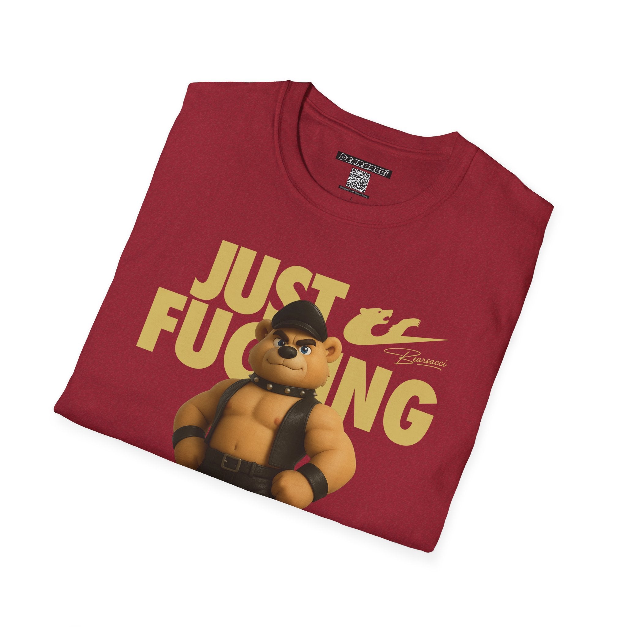 Bearsacci™ X Dominion: Just Fucking Do It Dom Daddy Teddy Bear│ Softsyle T-shirt