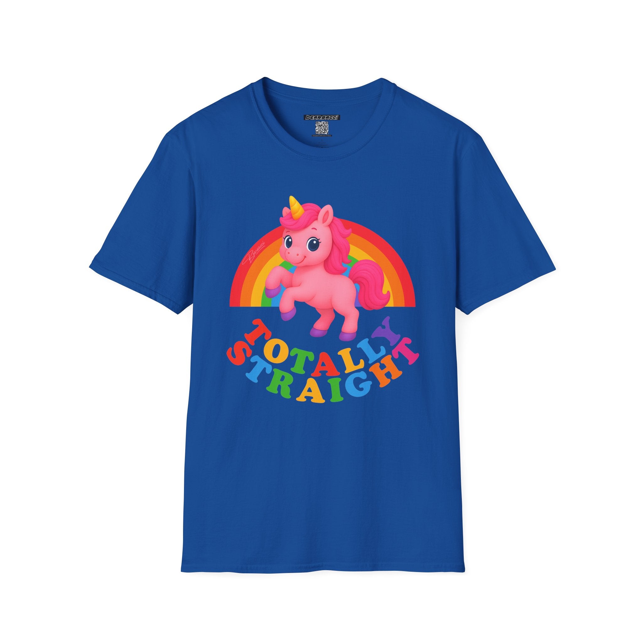 HyperPop™: Totally Straight Pink Unicorn │ Softsyle T-shirt