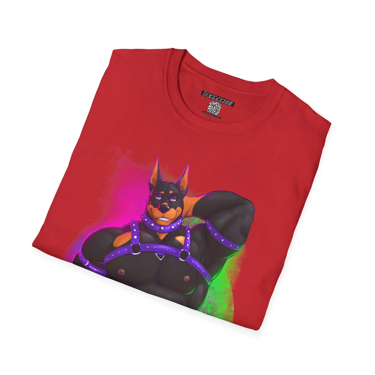 YIFF™: Neon Pup Doberman │ Softsyle T-shirt