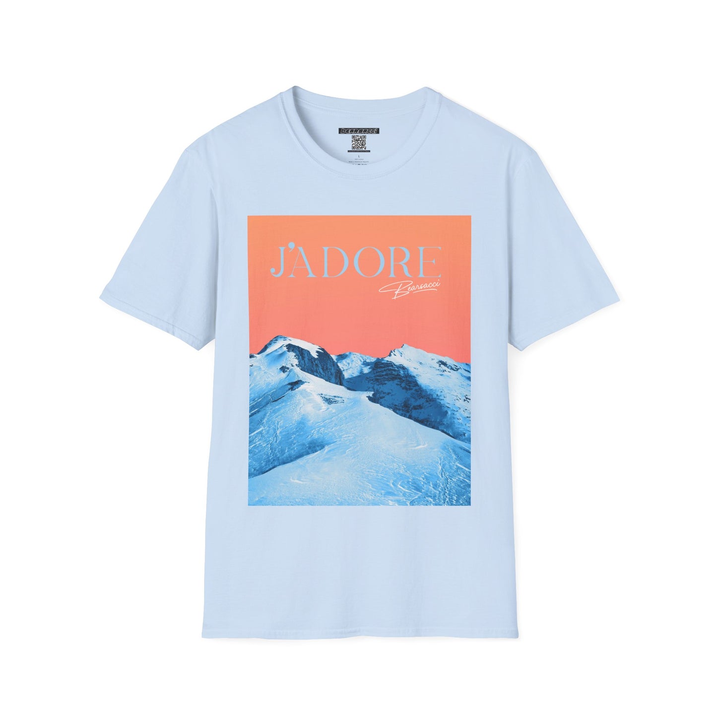 Fake Designer™: J'adore Bearsacci Solitude Is Dangerously Addictive (Vibrant Snowy Mountains At Sunset)│ Softsyle T-shirt