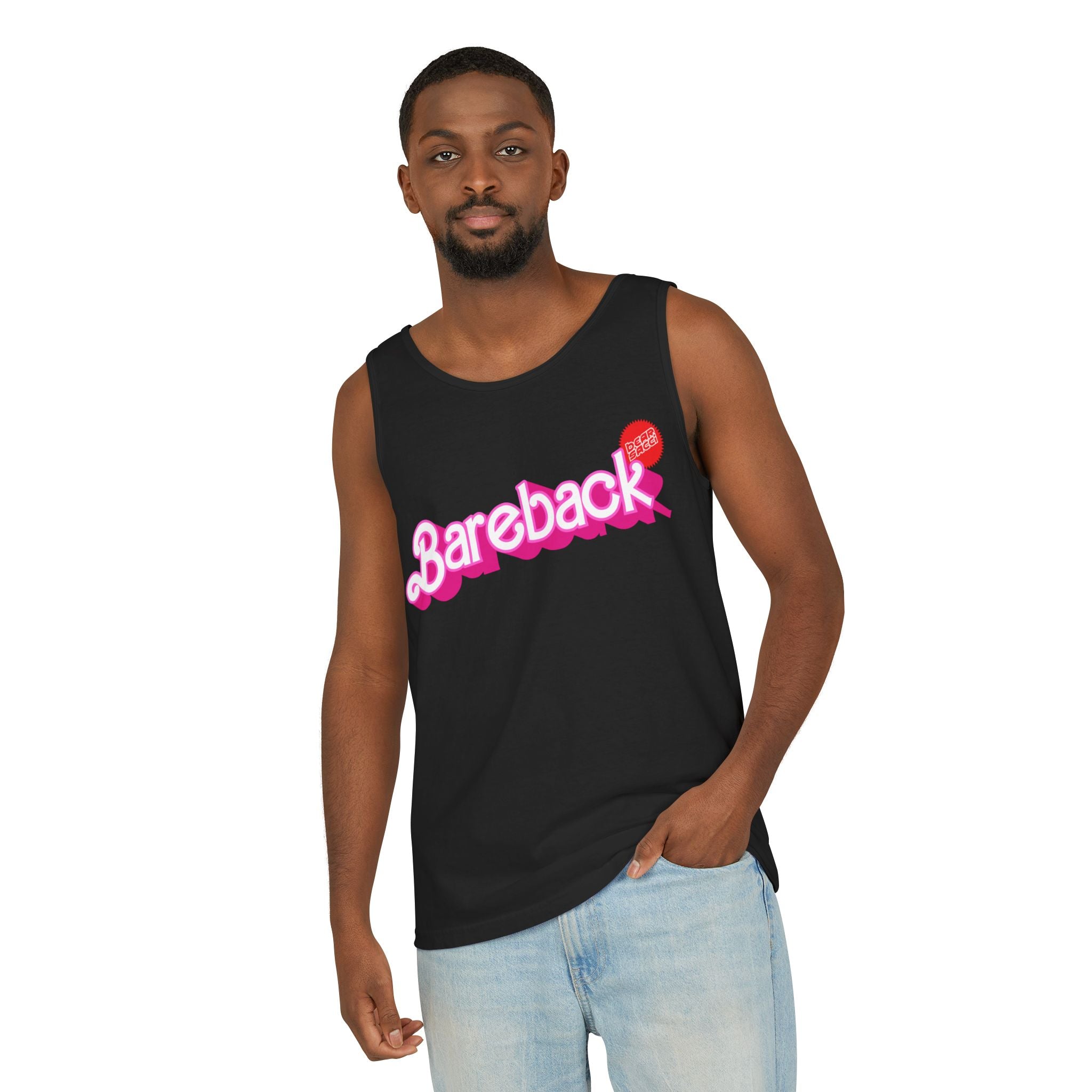 Bearbie® X Slutpride®: Bareback Logo │Garment-Dyed Tank Top