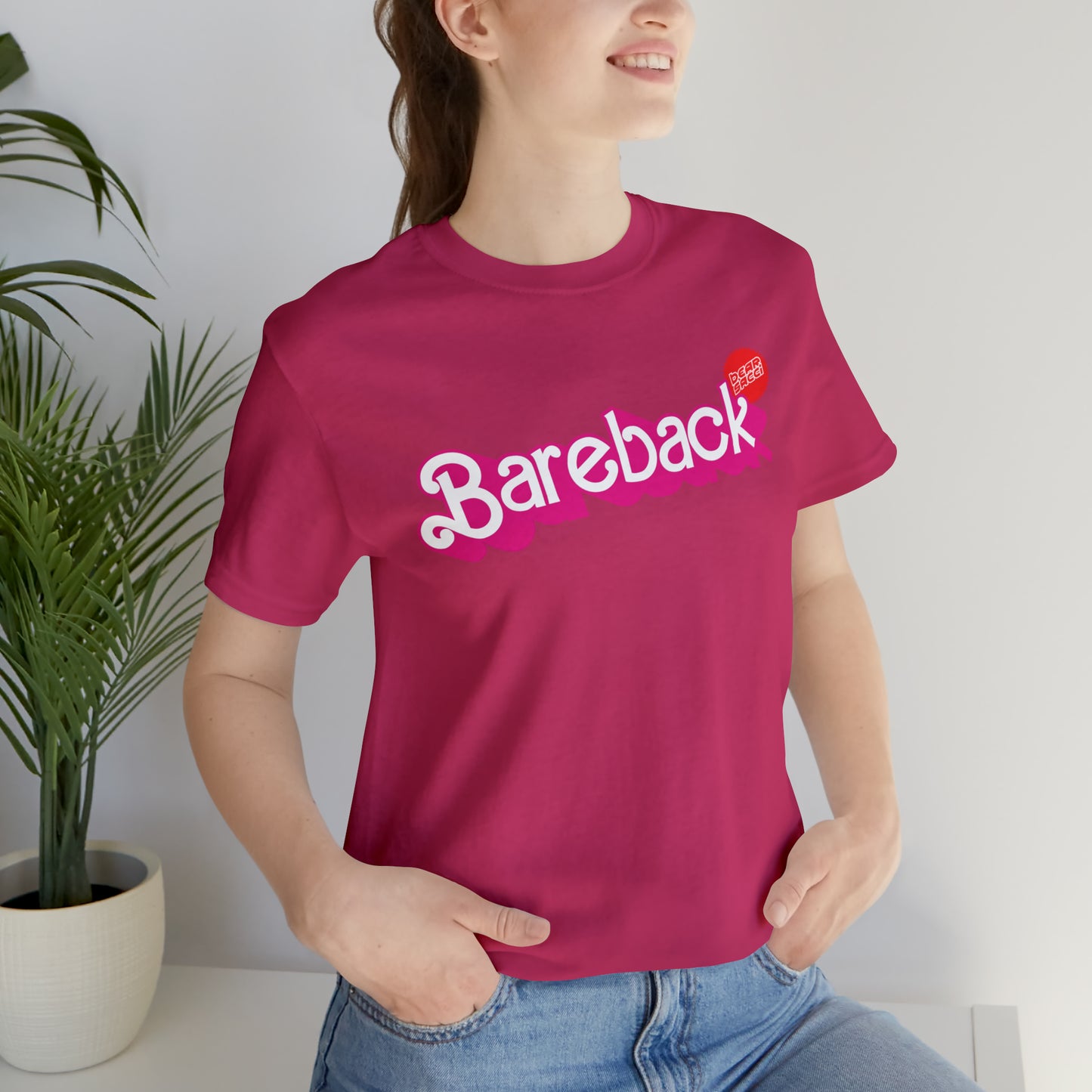 Bearbie™ X Slutpride™: Bareback Logo │Premium Jersey T-shirt