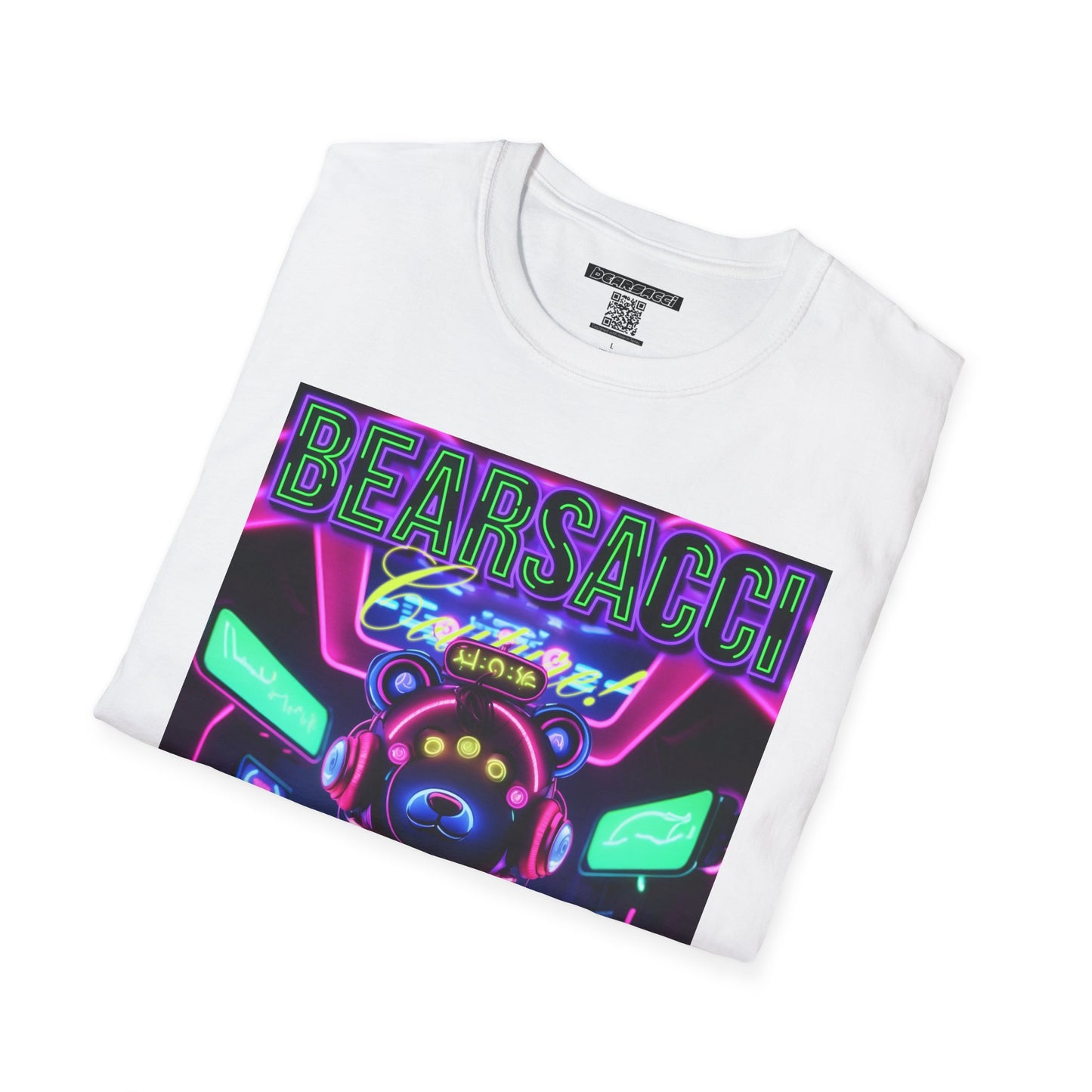 Fake Designer™: Neon Teddy Bear│ Softsyle T-shirt