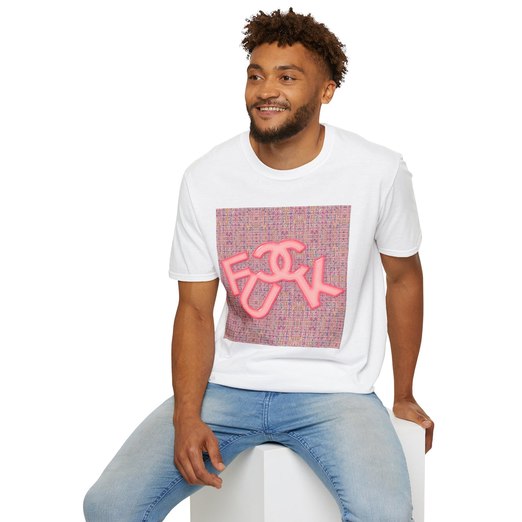 Fake Designer™: Pink Tweed Fuck│ Softsyle T-shirt