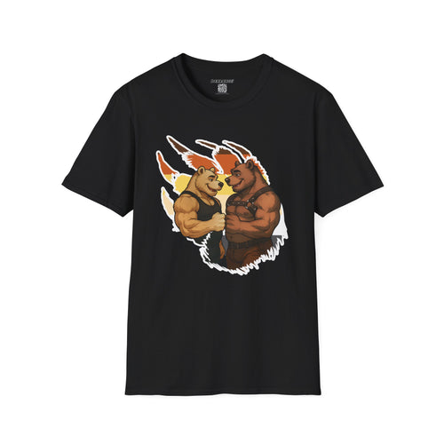 Bearsacci™: Fist Bumping Bears │ Softsyle T-shirt