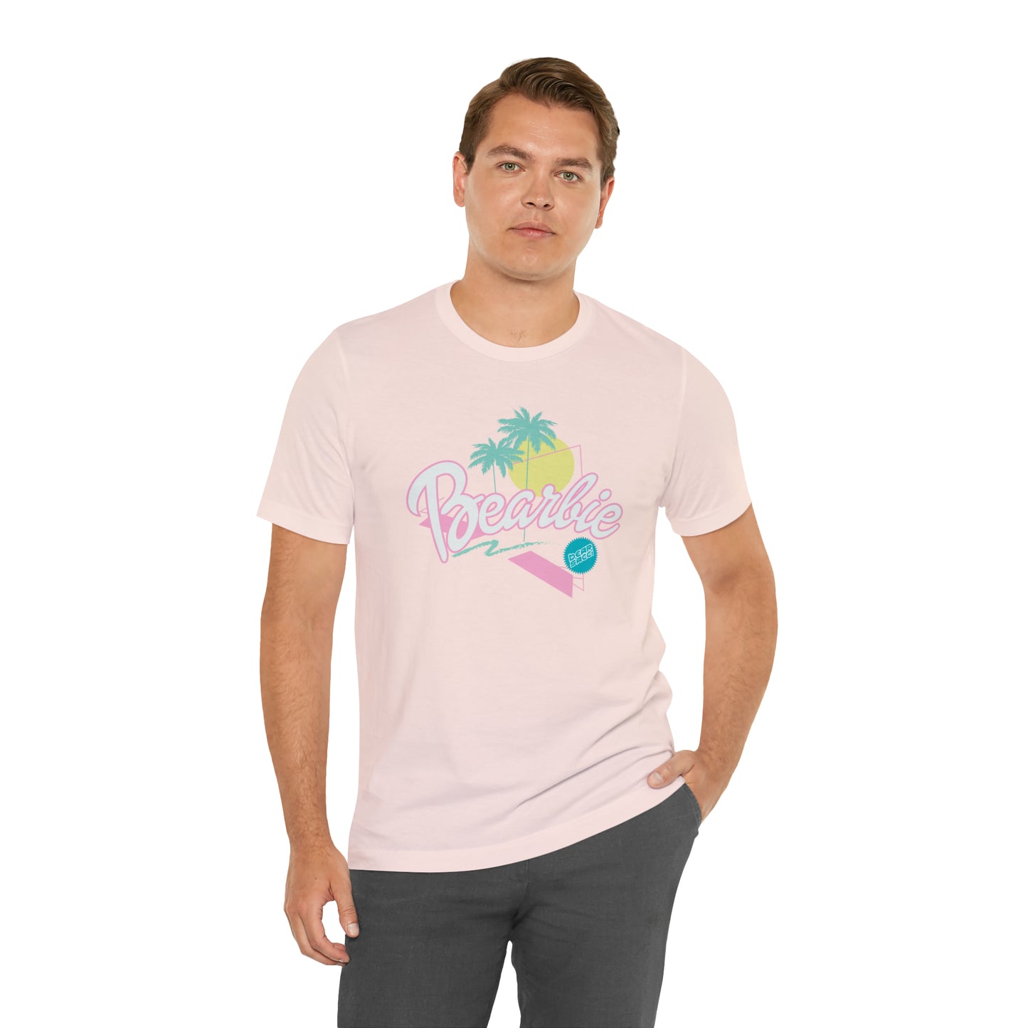 Bearbie: Pastel Malibu-Style Logo │Premium Jersey T-shirt