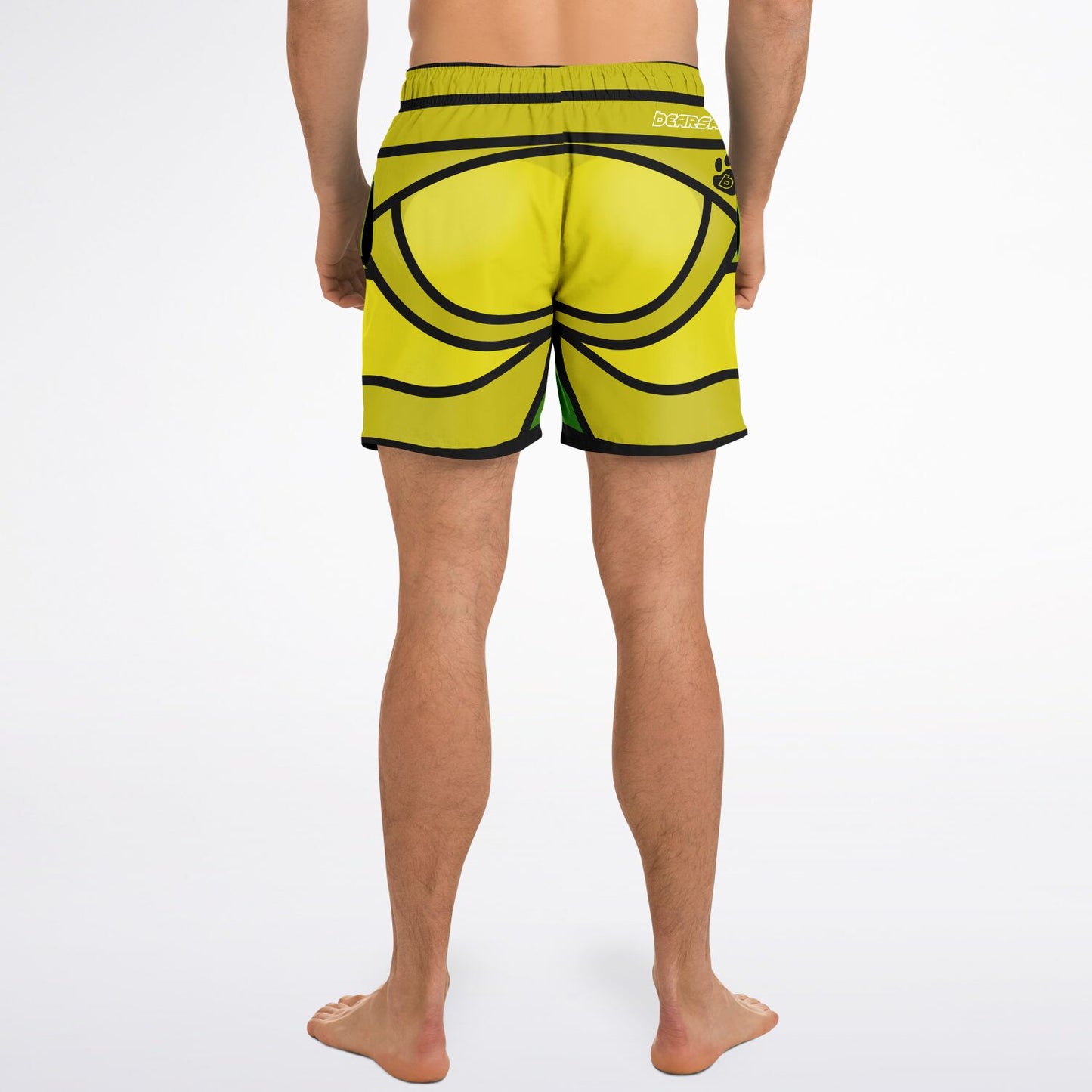 Zeus Riptide (Green) │ Trompe L'Oeil Swim Trunks