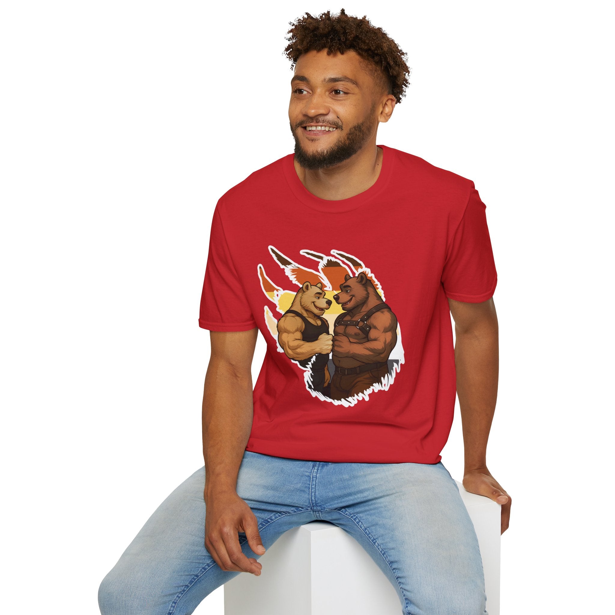 Bearsacci™: Fist Bumping Bears │ Softsyle T-shirt