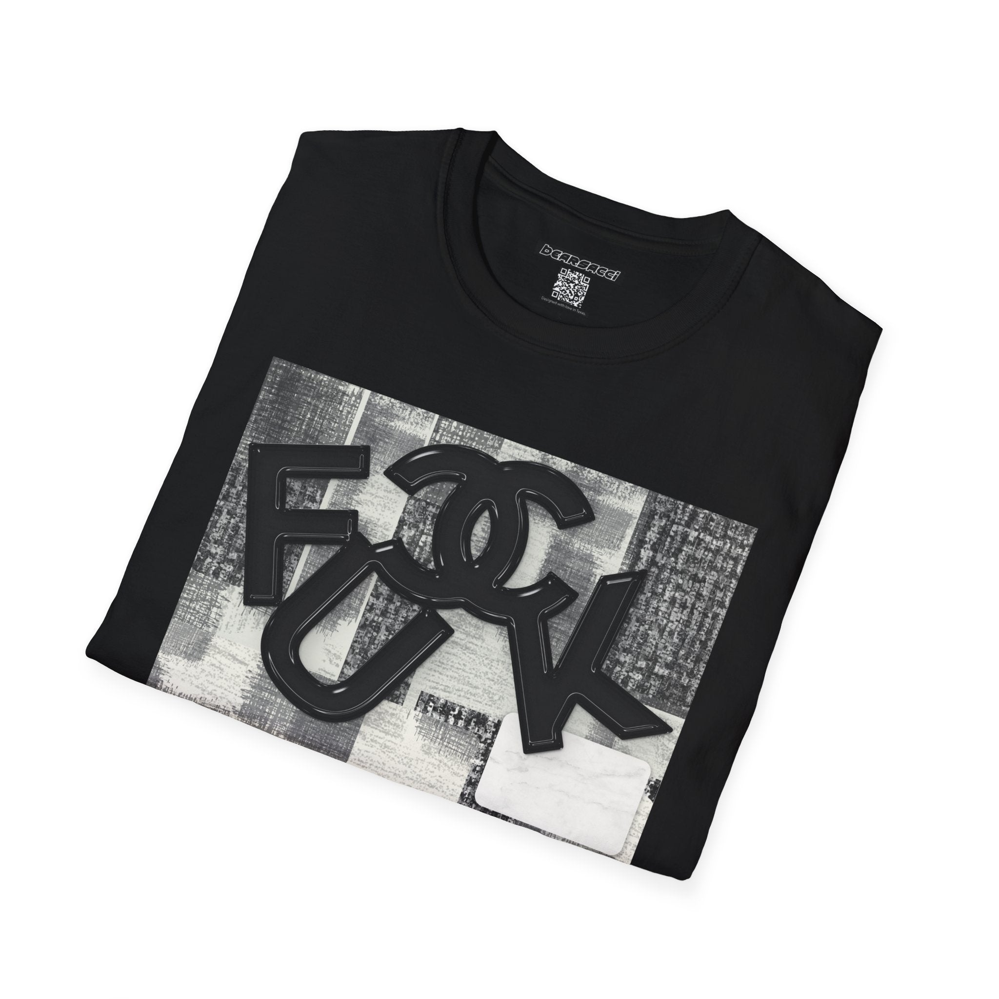 Fake Designer™: Tweed Patchwork Fuck│ Softsyle T-shirt