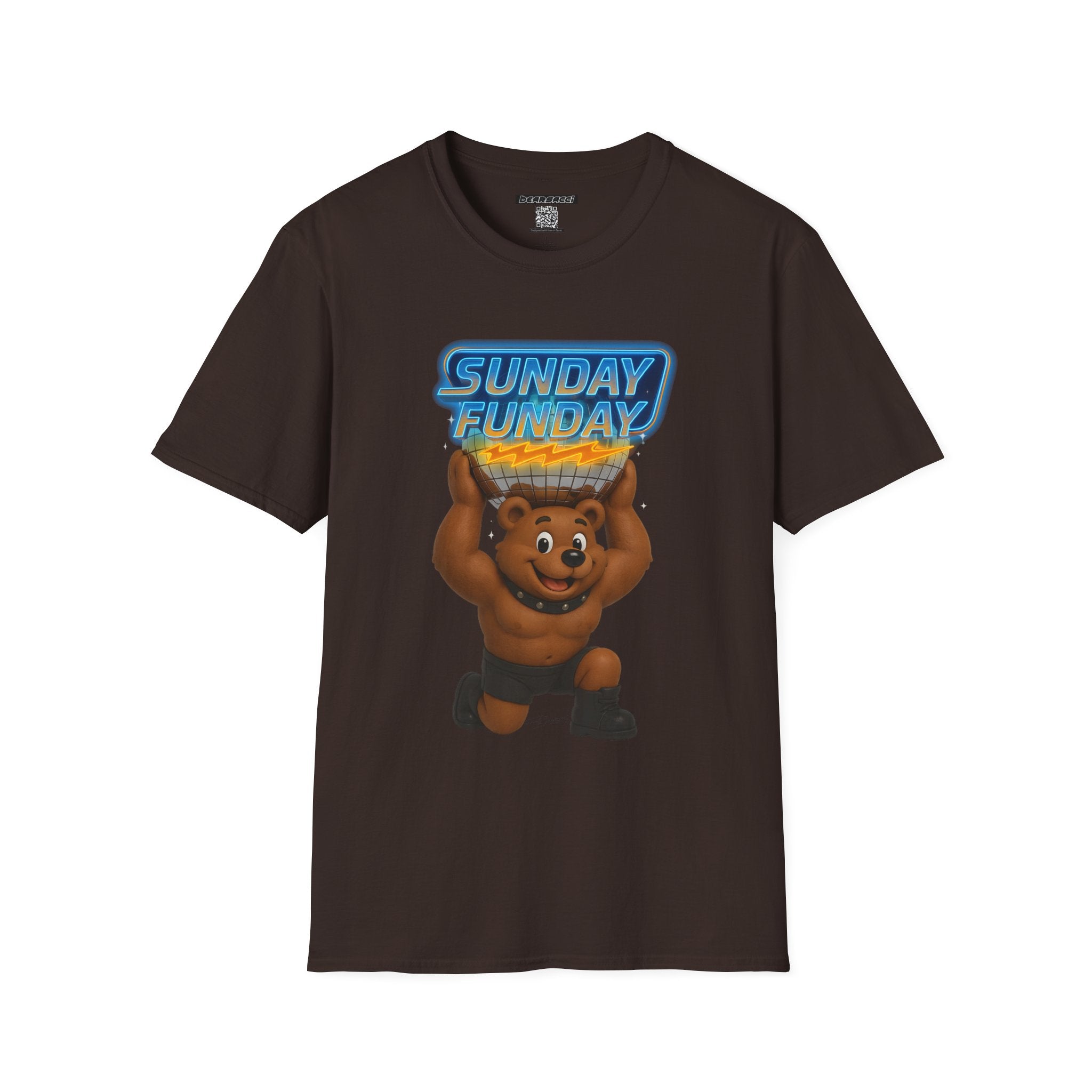 Bearsacci™: Sunday Funday Atlas Disco Bear Remix│ Softsyle T-shirt