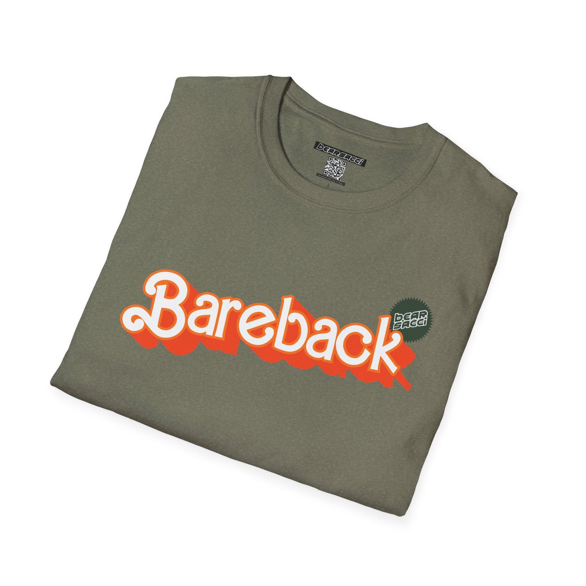 Bearbie® X Slutpride®: Bareback Logo (Hunter) │Softsyle T-shirt