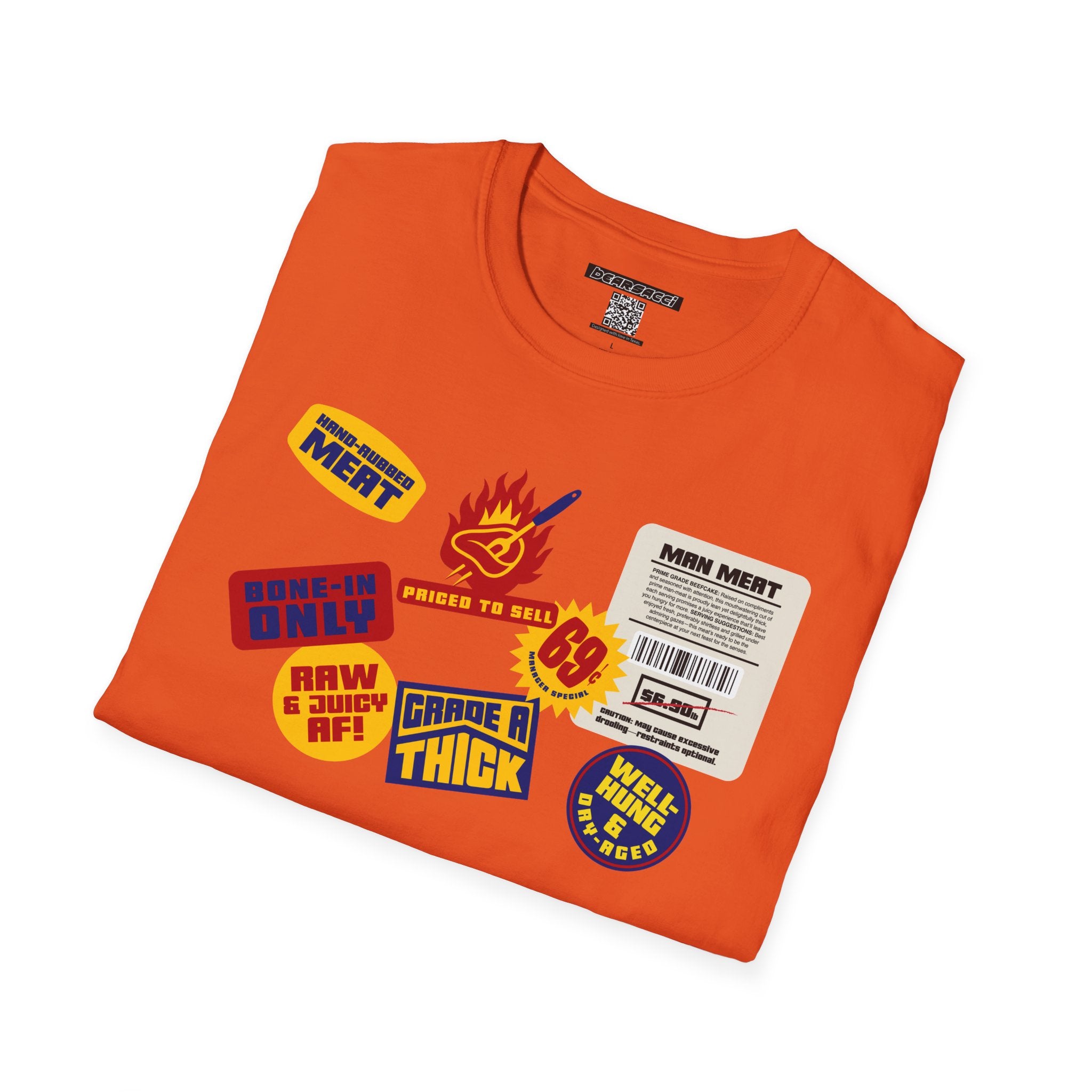 Bearmart®: Butcher Isle Meat Stickers (1950s Colorway) │Softsyle T-shirt