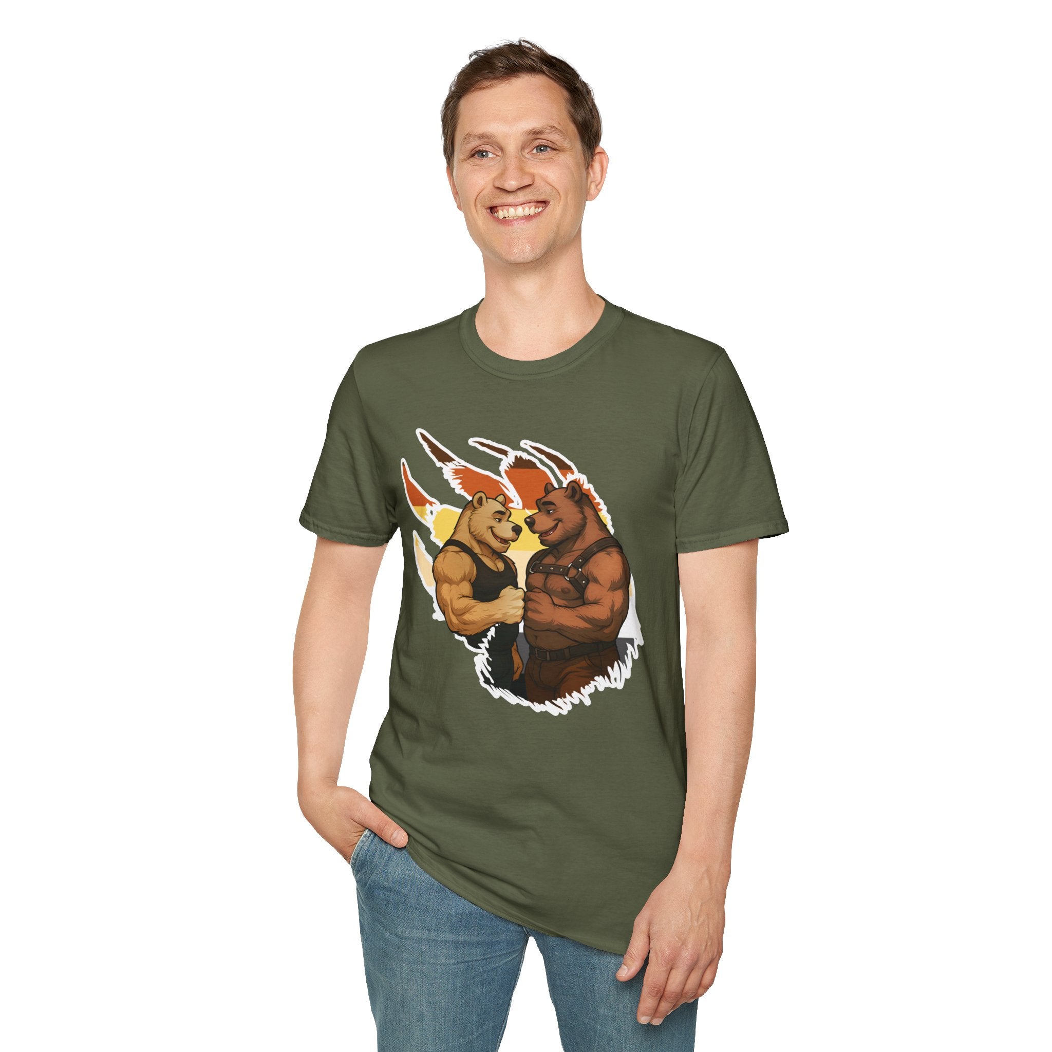 Bearsacci™: Fist Bumping Bears │ Softsyle T-shirt