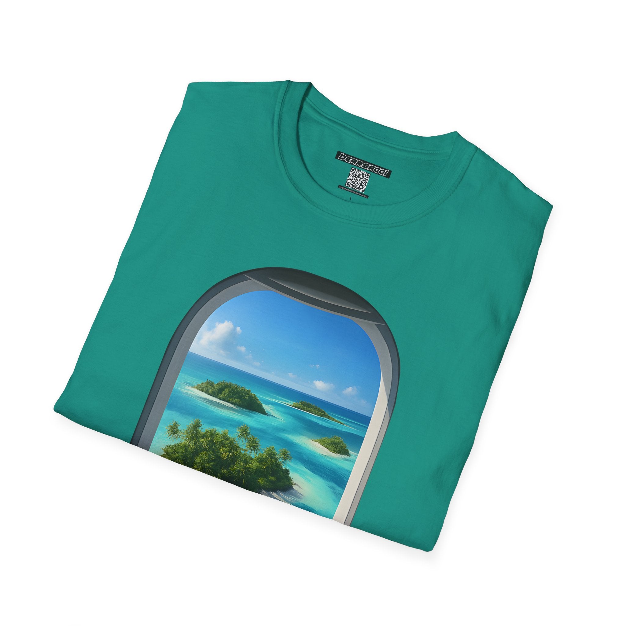 HyperPop™ X Wanderlust™ X FakeDesigner™: Window Seat Porthole Fantasy │ Softsyle T-shirt