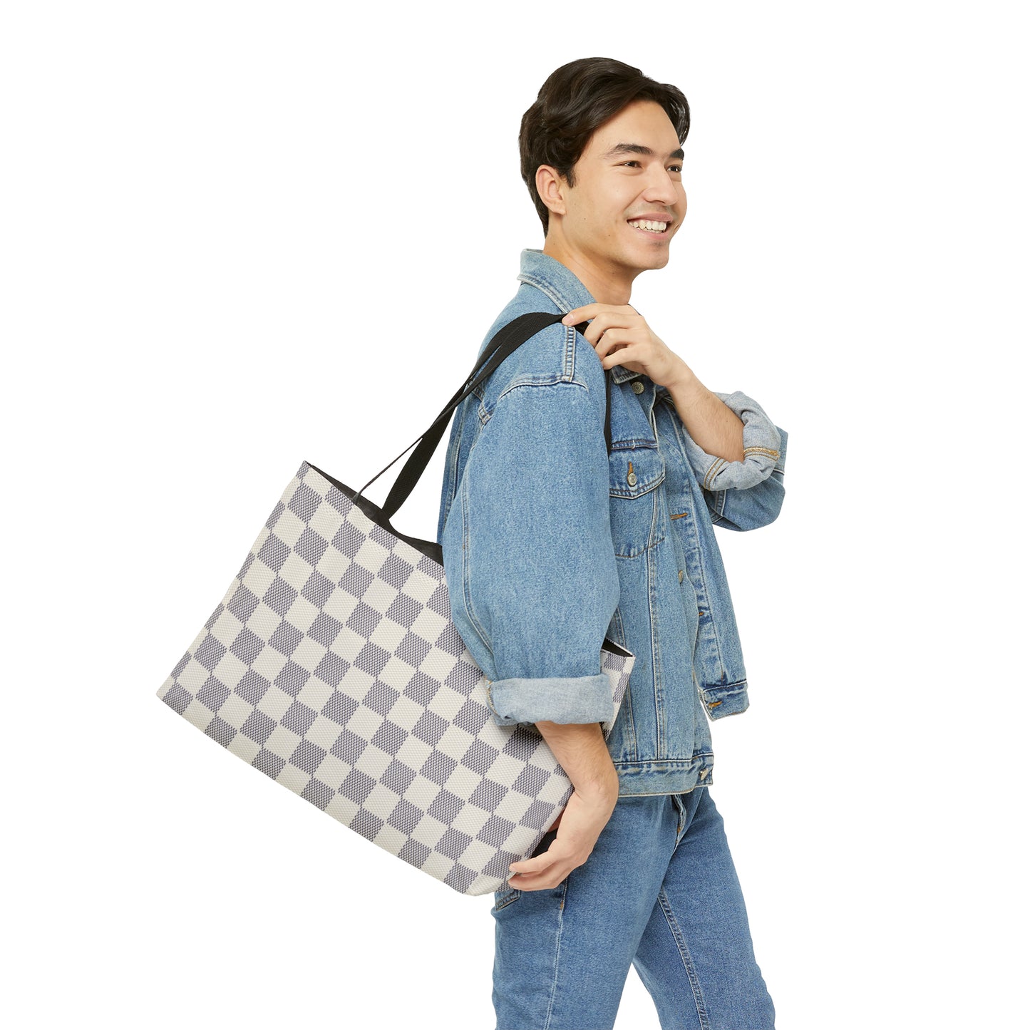 Azure Checkerboard │ Weekender Tote Bag