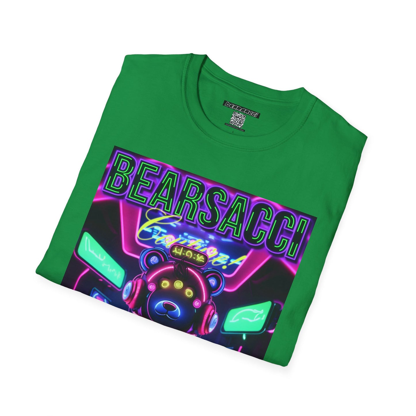 Fake Designer™: Neon Teddy Bear│ Softsyle T-shirt