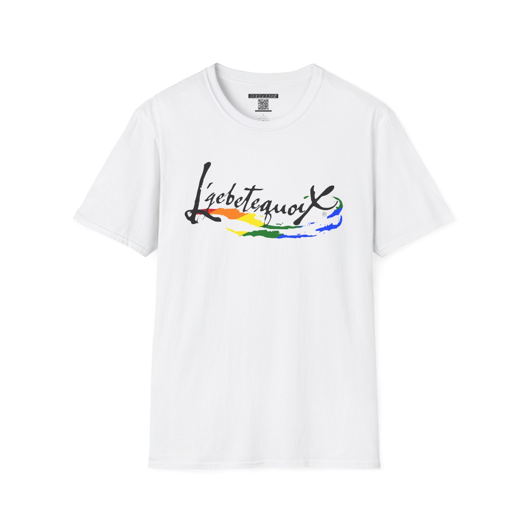HyperPop® X FakeDesigner®: L’gbetegquoix (LGBT) Rainbow Version │ Softsyle T-shirt