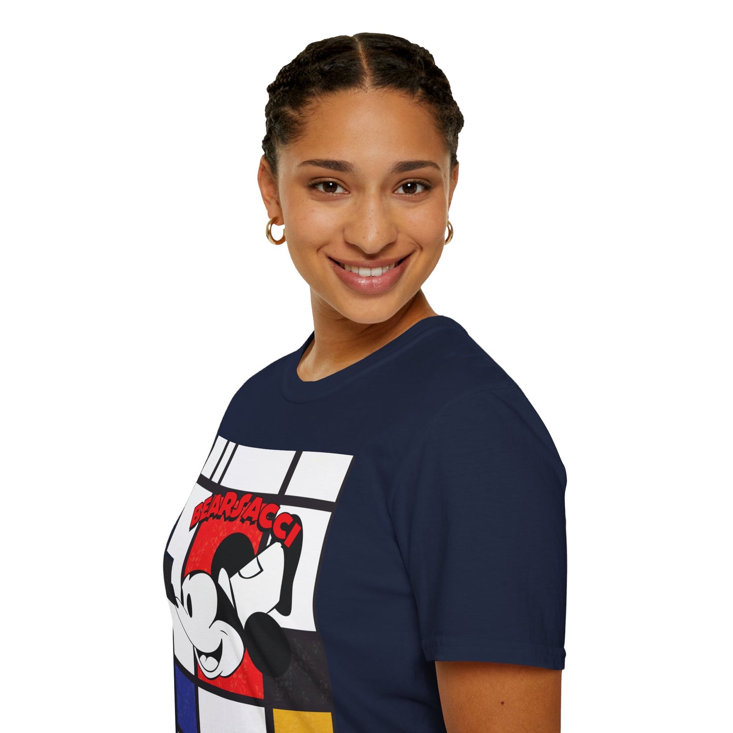 HyperPop™: Mondrian Steamboat Willie│ Softsyle T-shirt