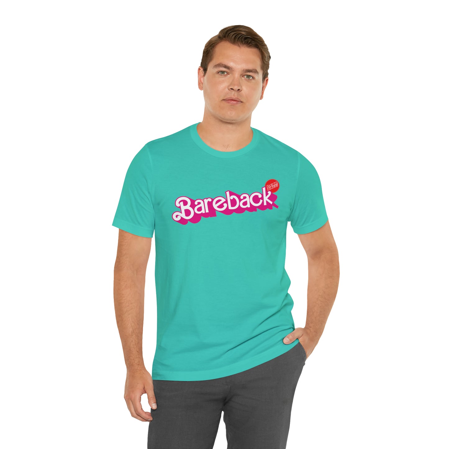 Bearbie™ X Slutpride™: Bareback Logo │Premium Jersey T-shirt