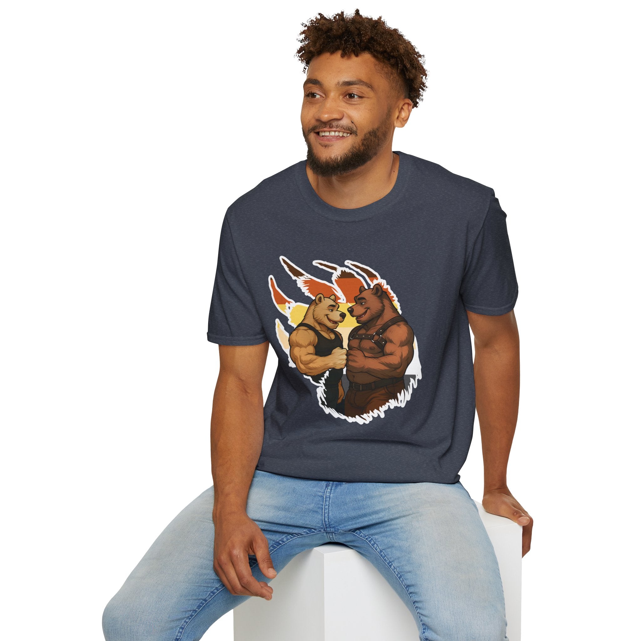 Bearsacci™: Fist Bumping Bears │ Softsyle T-shirt