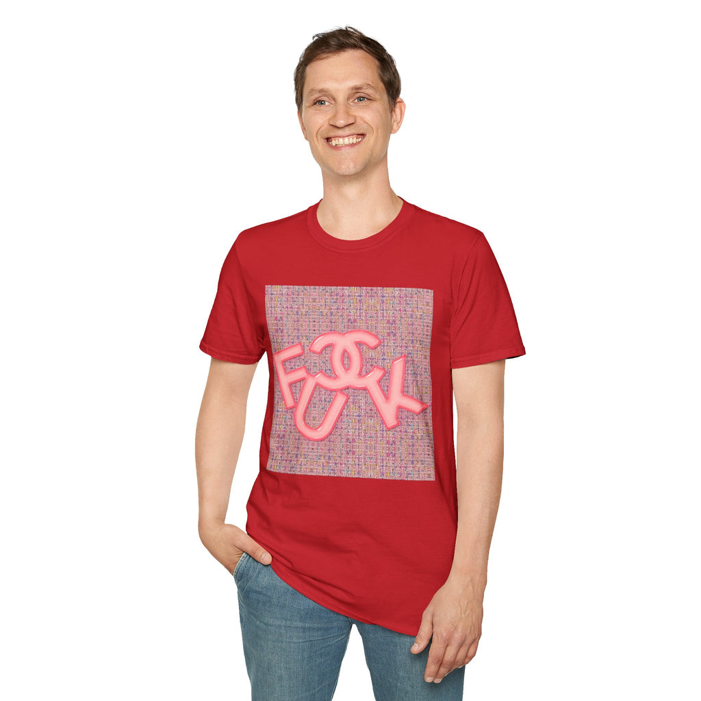 Fake Designer™: Pink Tweed Fuck│ Softsyle T-shirt