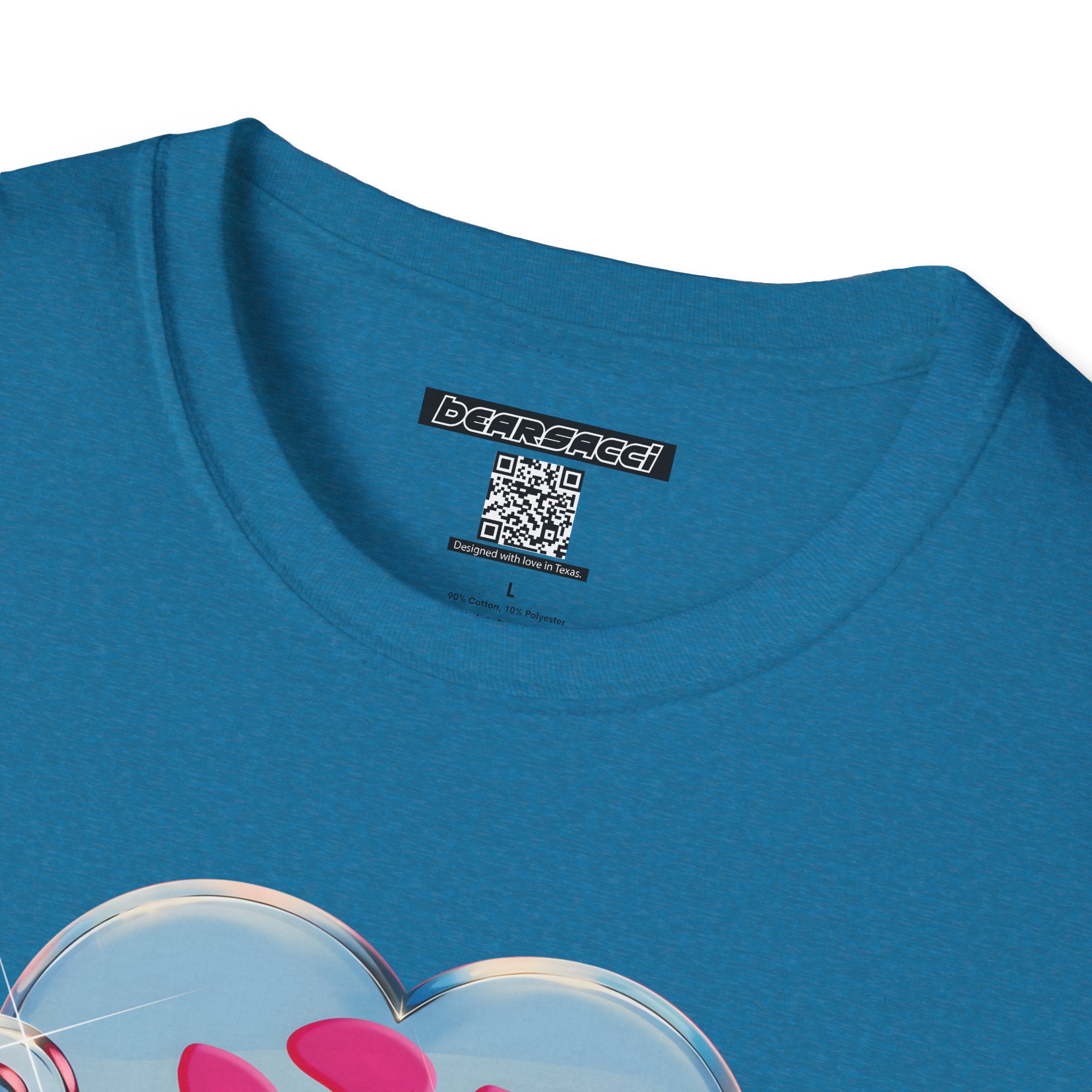 Bearbie®: Heart Bear Claw Logo │Softsyle T-shirt