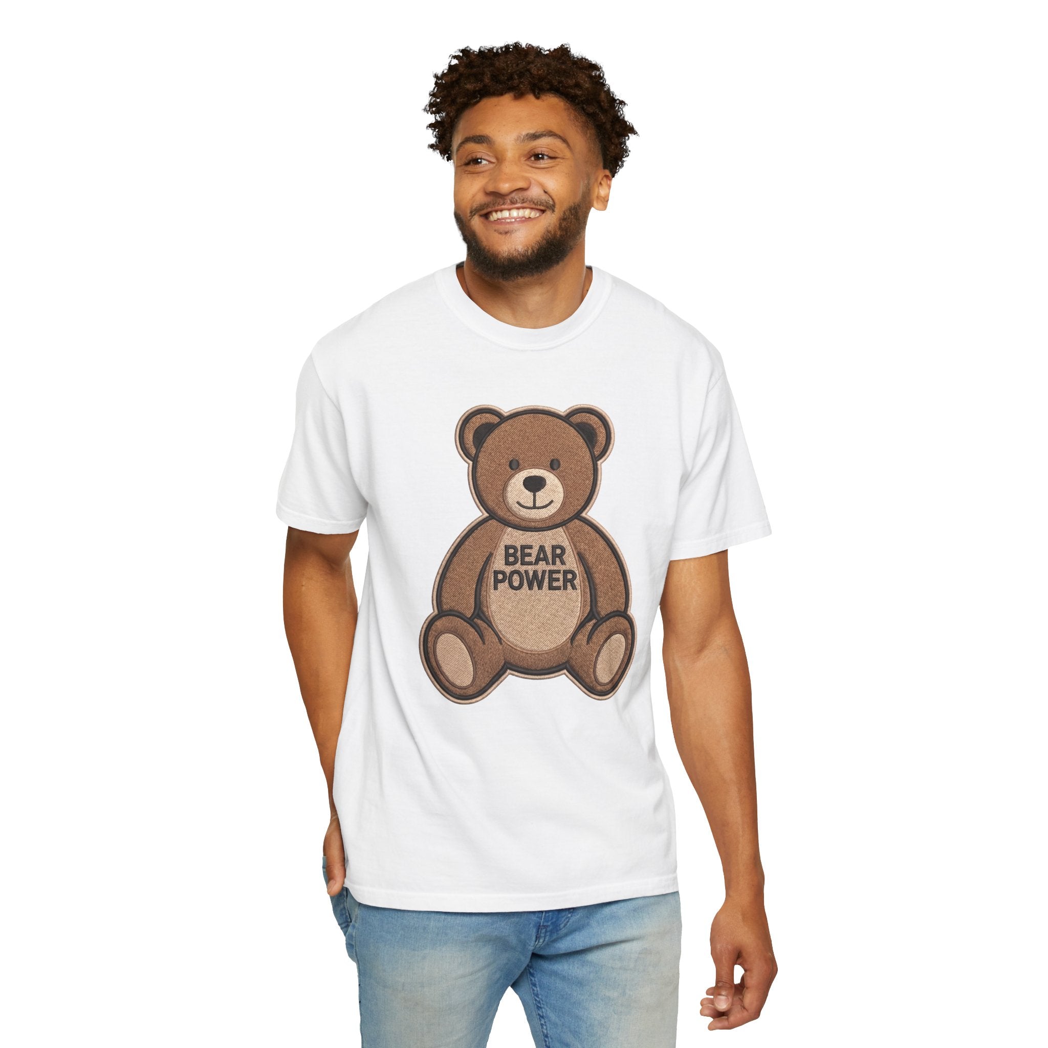 Bearmart®: Bear Power Teddybear │Comfort Colors® T-shirt