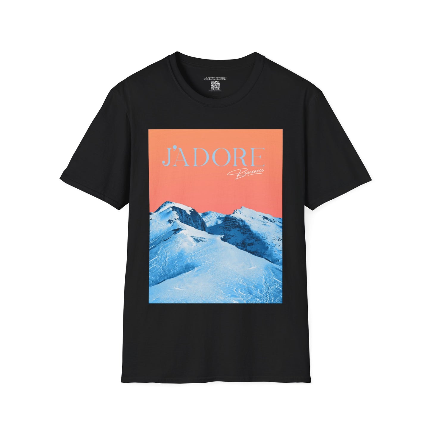 Fake Designer™: J'adore Bearsacci Solitude Is Dangerously Addictive (Vibrant Snowy Mountains At Sunset)│ Softsyle T-shirt