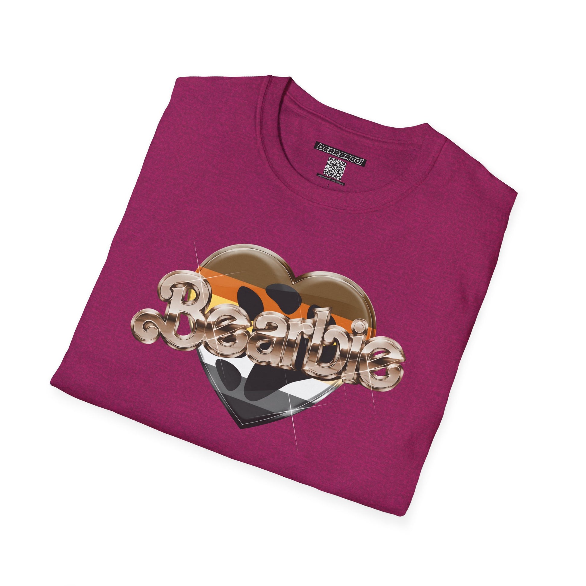 Bearbie®: Heart Claw Logo (Bear Flag Version)│ Softsyle T-shirt