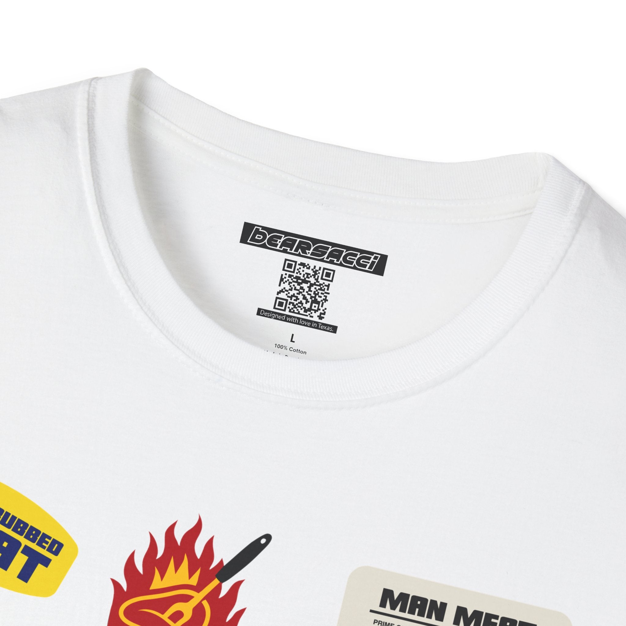 Bearmart®: Butcher Isle Meat Stickers (1990s Colorway) │Softsyle T-shirt