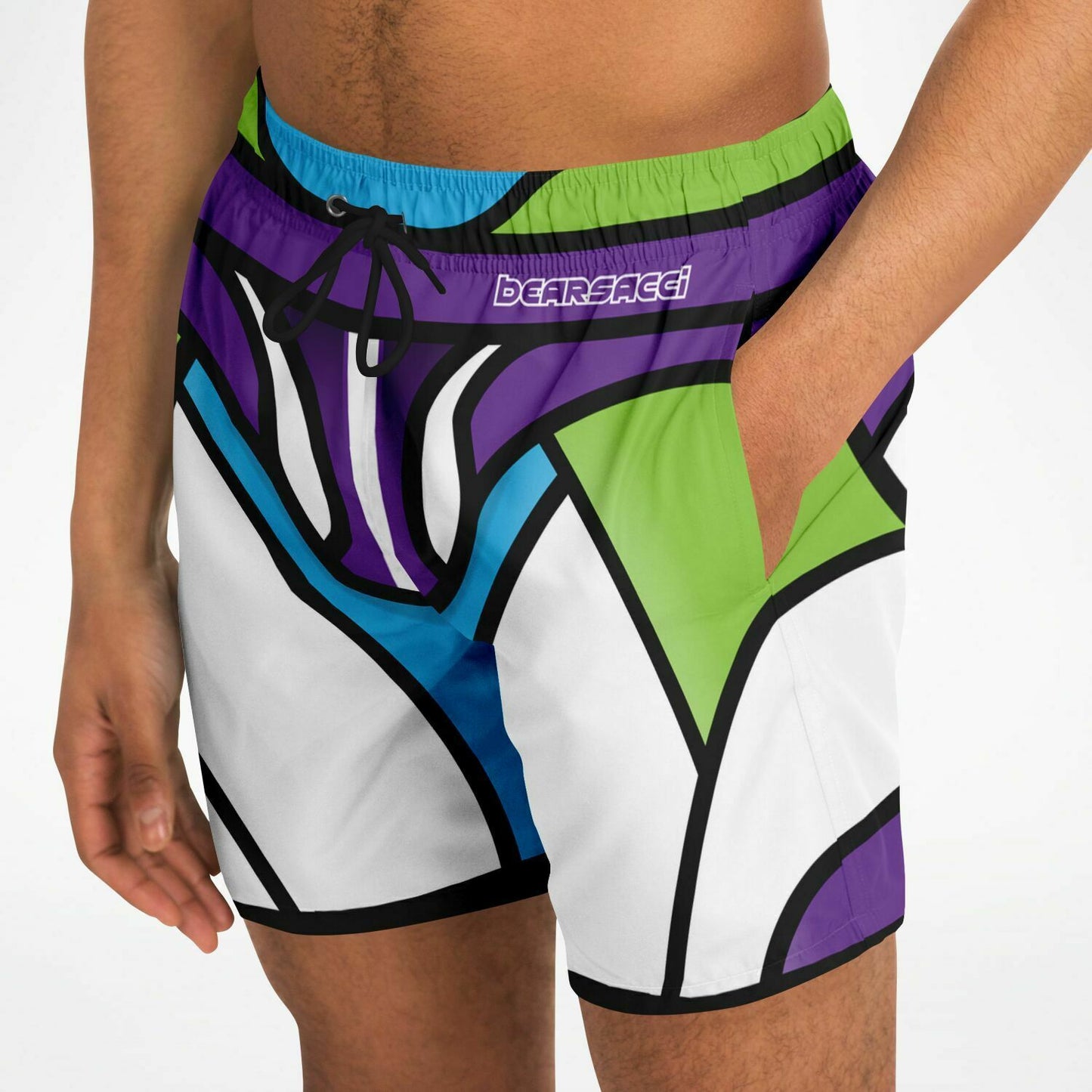 Zeus Riptide (Space Ranger Edition) │ Trompe L'Oeil Swim Trunks