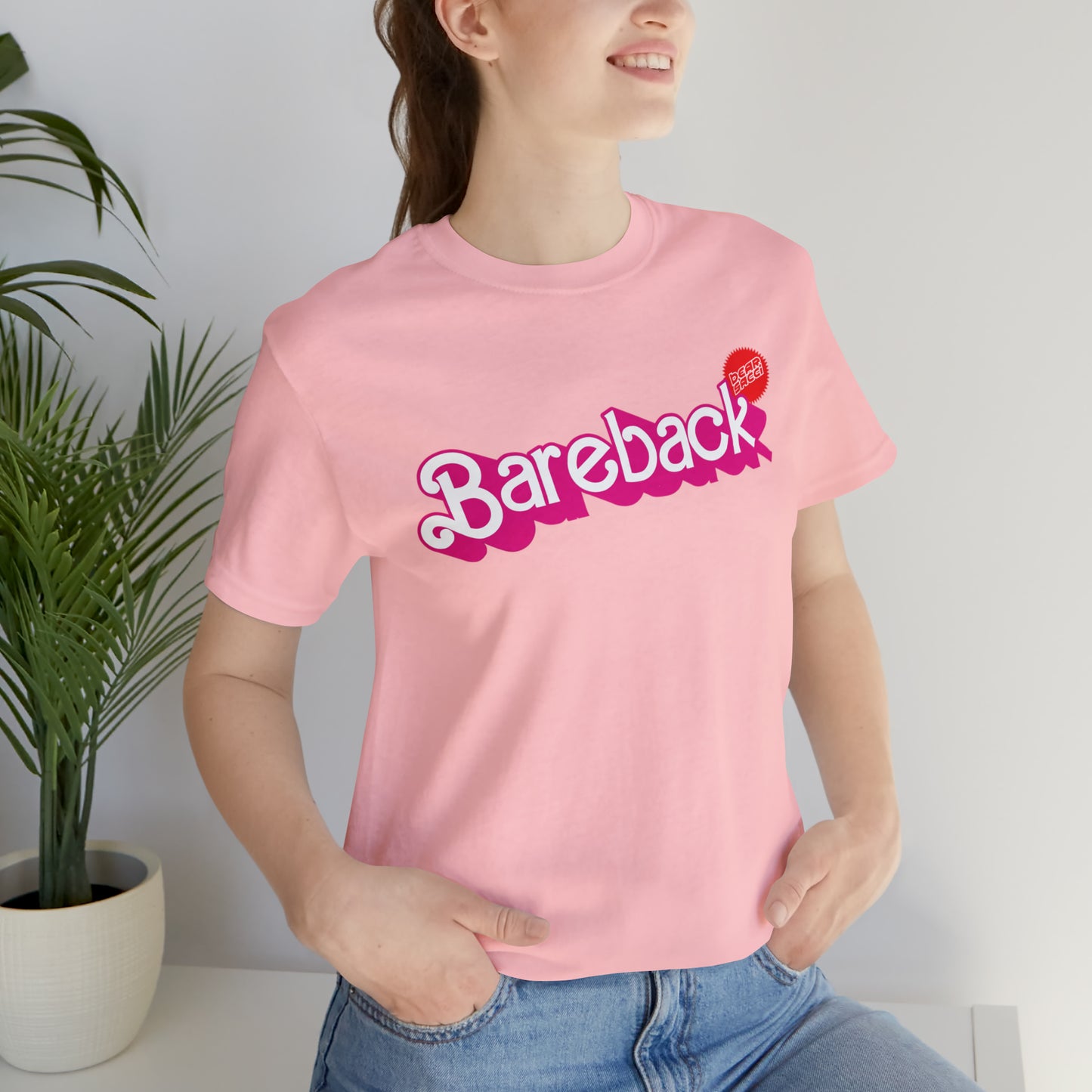 Bearbie™ X Slutpride™: Bareback Logo │Premium Jersey T-shirt