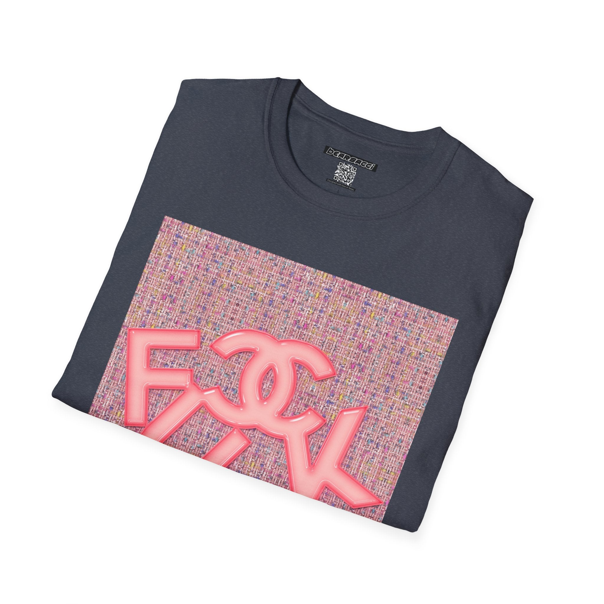 Fake Designer™: Pink Tweed Fuck│ Softsyle T-shirt