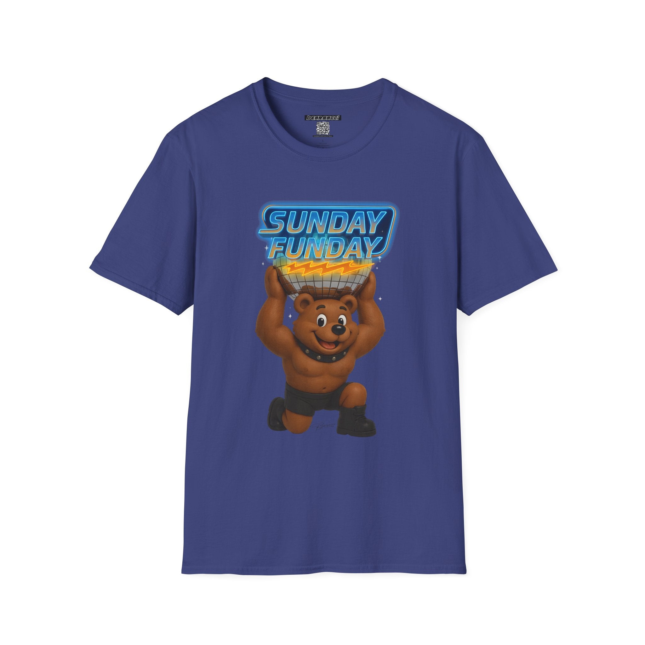 Bearsacci™: Sunday Funday Atlas Disco Bear Remix│ Softsyle T-shirt