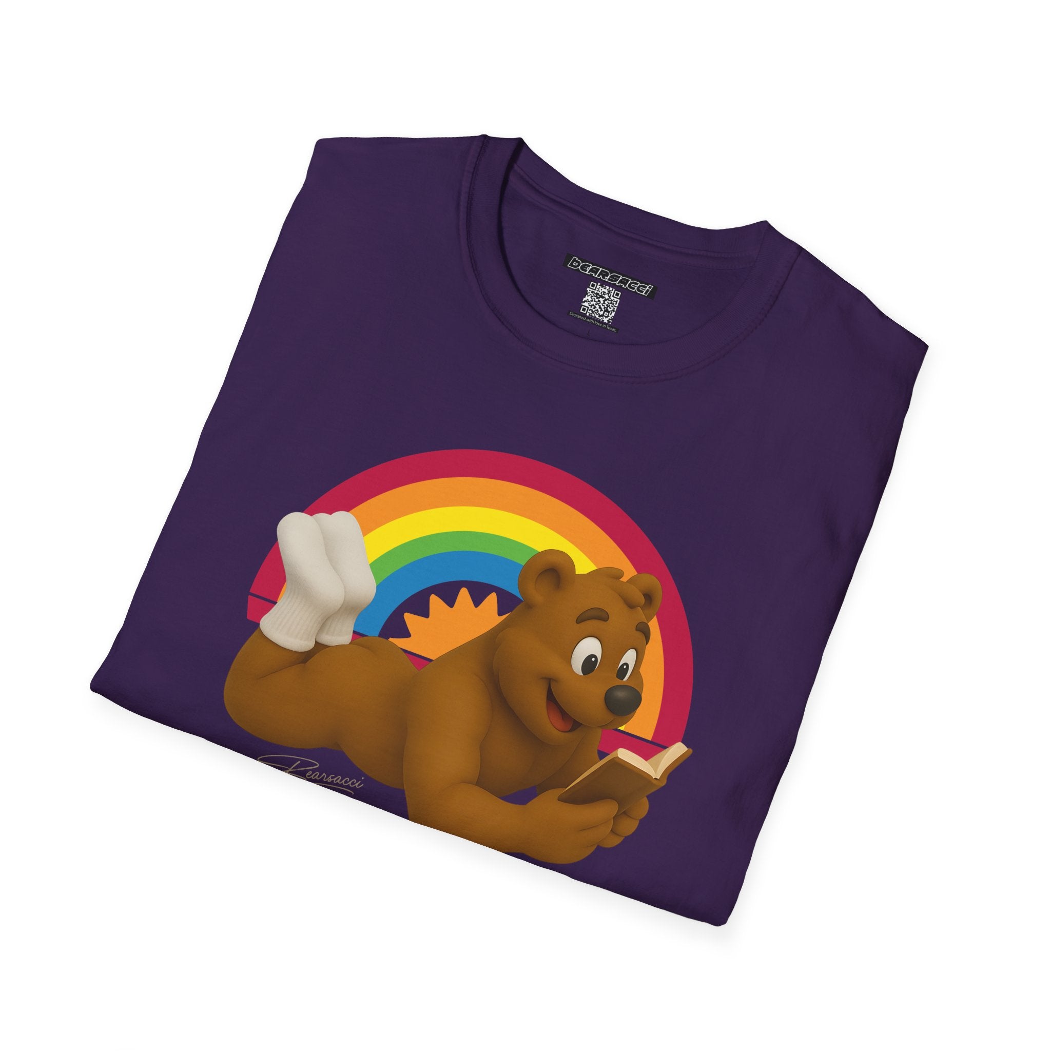 Bearsacci™: Page-Turner, Head-Turner Bare Bear│ Softsyle T-shirt