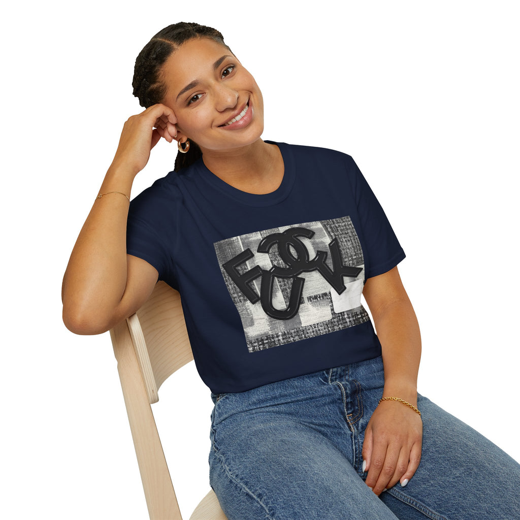 Fake Designer™: Tweed Patchwork Fuck│ Softsyle T-shirt