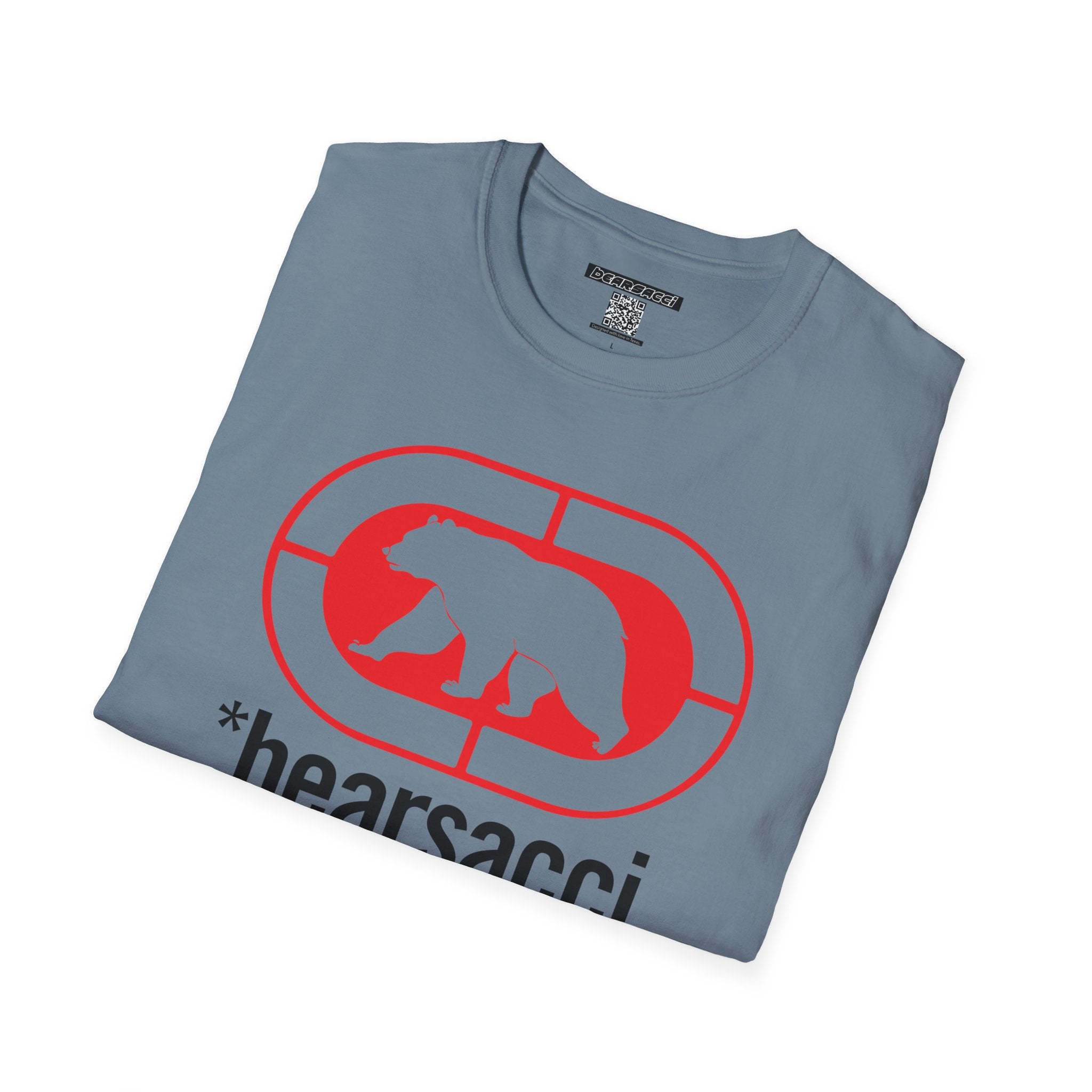 Bearmart® X FakeDesigner®: Bearsacci® Street Logo Tee │Softsyle T-shirt