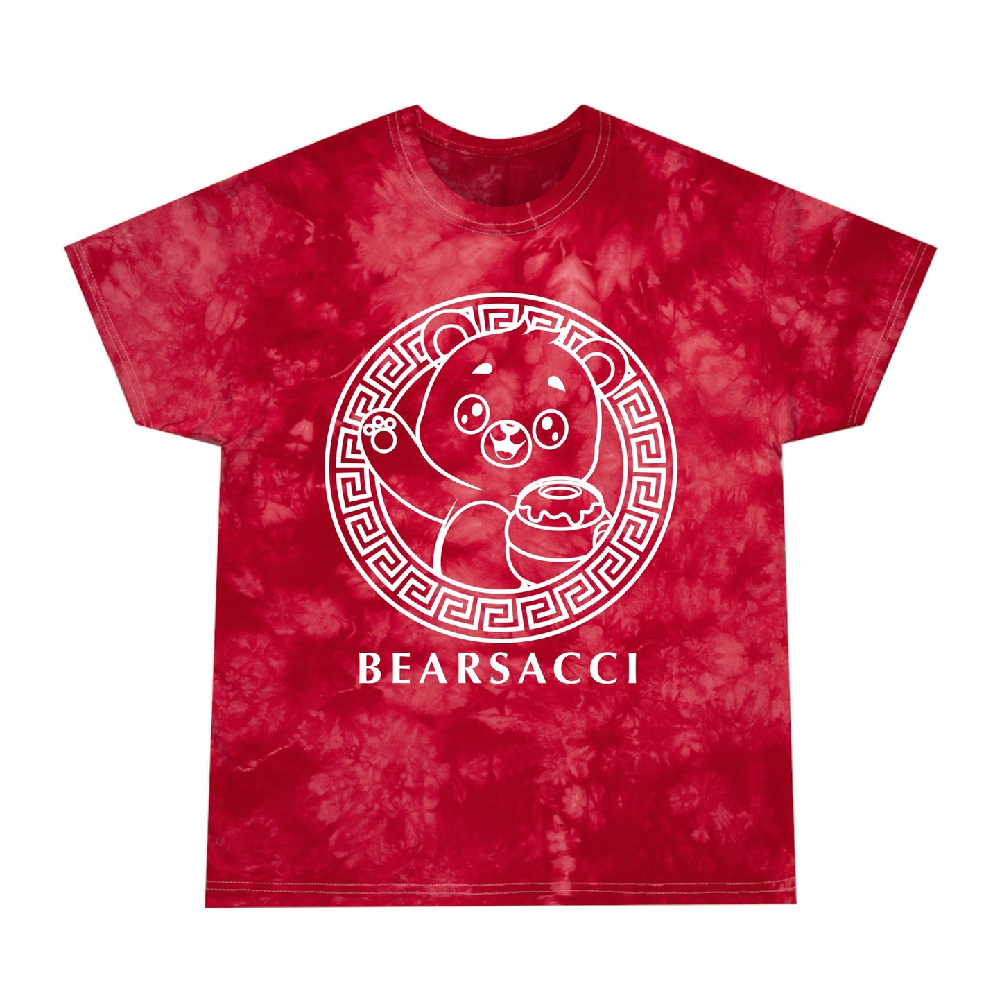 Bearsacci "Honey Bear" Outline Logo │ Tie-Dye Tee, Crystal